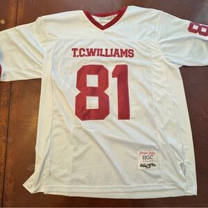 White and Red T.C. Williams Jersey